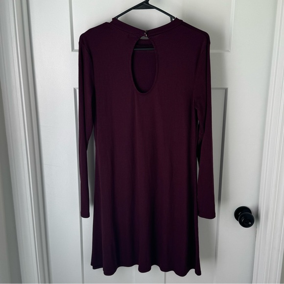 Love, Fire Ribbed Mockneck Skater Dress - Picture 4 of 10